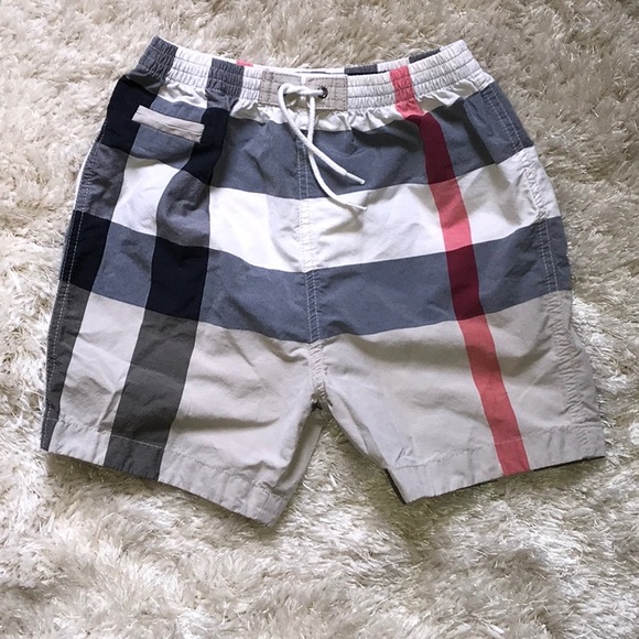 Burberry Swim Soldburberry Boys Nova Check Swim Trunks Poshmark